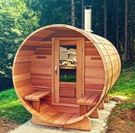 Sauna STORVATT avec alcove 180 x 240 cm