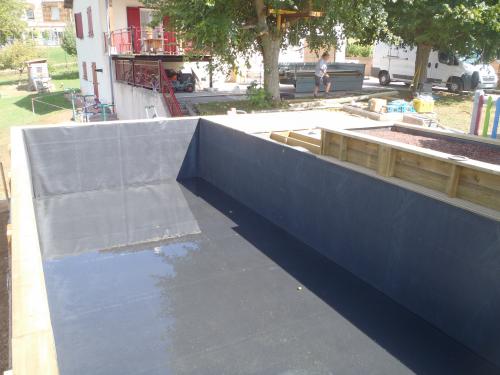 Membrane EPDM, piscine ou bassin 8.00 x 4.00 x 1.60 m