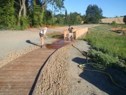 Terrasse Dallage pierre bois mélèze pin classe 4 collstrop combier paysage-aquatique-71–Aménagement-extérieur-étude-paysagiste-Macon-Chalon–Louhans–Charolles–Cluny–Paray–LeCreusot-Montceau