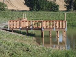 Terrasse Dallage pierre bois mélèze pin classe 4 collstrop combier paysage-aquatique-71–Aménagement-extérieur-étude-paysagiste-Macon-Chalon–Louhans–Charolles–Cluny–Paray–LeCreusot-Montceau