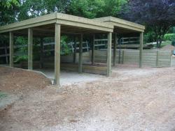 Abri Chalet carport bois alu aménagement extérieur combier paysage 71