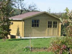 Abri Chalet carport bois alu aménagement extérieur combier paysage 71