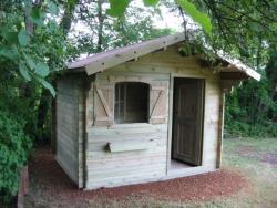 Abri Chalet carport bois alu aménagement extérieur combier paysage 71