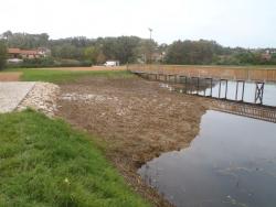 aménagement extérieur assainissement acces piscine bassin portail cloture en chantier combier paysage 71