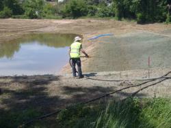 aménagement extérieur assainissement acces piscine bassin portail cloture en chantier combier paysage 71